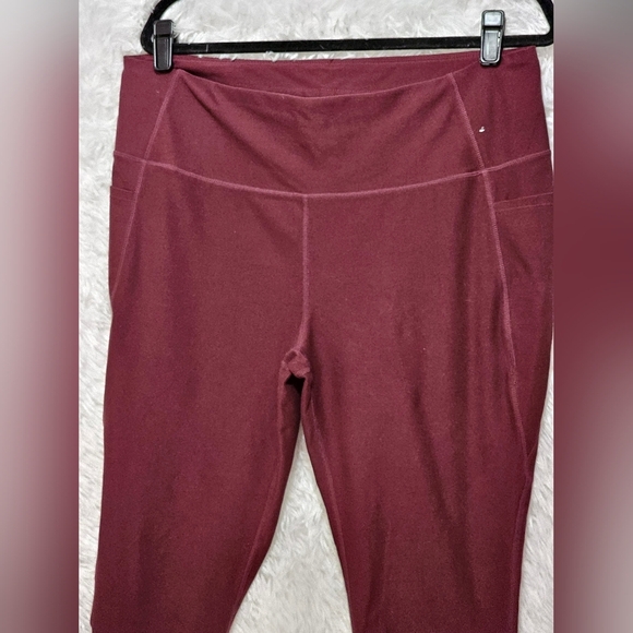 Mondetta Deep Burgundy Leggings With Pockets Xxl - Picture 8 of 16